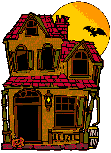 clip art animated haunted house