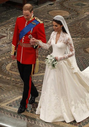 Photo: The British Monarchy/Flickr -- After exchanging wedding vows William and Kate now the Duke and Duchess of Cambridge leave Westminster Abbey London April 29, 2011