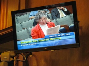 IMG_0862 Photo: FLLewis/Media City G -- Director of Protect California Ballots Judy Alter defended the recount request for the city council run-off on Tuesday, April 26, 2011