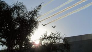 Photo: FLLewis/Media City G -- Air salute to Burbank's 100th birthday at the Party of the Century in Downtown Burbank July 8, 2011