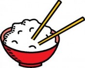 bowl of rice clipart
