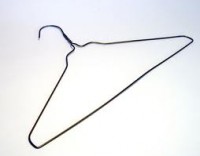 image of wire clothes  hanger 
