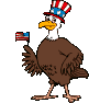 eagle waving the flag animation