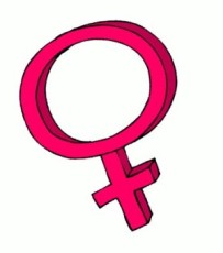 female symbol pink 