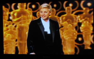Photo: FLLewis/MediaCityG -- Ellen Degeneres host of the 86th Academy Awards ceremony in Hollywood March 2, 2014