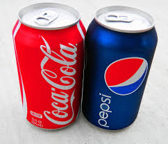 coke and pepsi cans