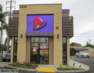 Photo: FLLewis/Media City G -- Taco Bell at 24 25 Magnolia Boulevard in Burbank reopens after major makeover June 28, 2014