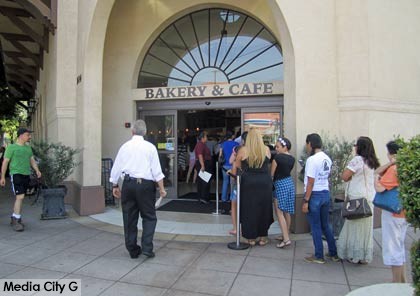 Photo: FLLewis/ Media City G-- The line at Burbank Porto's Bakery and Cafe before 10 a.m. on Saturday, August 9, 2014