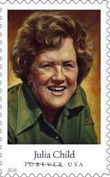 Photo: Celebrity Chef Forever Stamp/ Julia Child courtesy PRNewsFoto/United States Postal Service