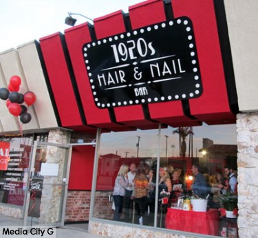 Photo: FLLewis / Media City G -- 1920s Hair and Nail Bar 1920 West Olive Avenue Burbank March 4, 2015