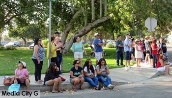 Photo: FLLewis / Media City G -- Spectators turned out to watch the Annual Ponytail Softball Jamboree parade in Burbank June 27, 2015