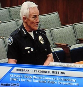 Photo: FLLewis / Media City G -- Burbank Police Chief Scott LaChasse appeared before the Burbank City Council Tuesday July 21, 2015