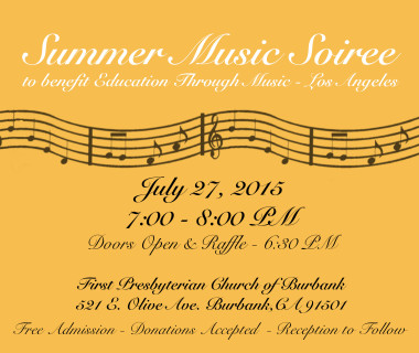 Summer Music Soiree poster