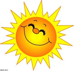 smiling sun clip art 