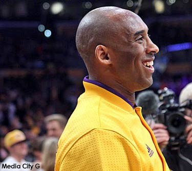 Photo: Kobe Bryant enjoyed farewell celebration at Staples Center Los Angeles April 13, 2016 photo courtesy Lakers Twitter