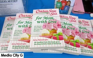 Photo: FLLewis / Media City G -- Copies of "Chicken Soup for the Soul: For Mom, with Love" offered for sale with proceeds going to Boys & Girls Clubs of Burbank & Greater East Valley at Handy Market 2514 West Magnolia Blvd. Burbank May 7, 2016