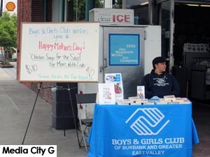 Photo: FLLewis / Media City G -- Kaili Larssen at a fundraising table for the Boys & Girls Clubs of Burbank & Greater East Valley in Burbank May 7, 2016