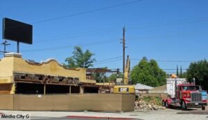 Photo: FLLewis/ Media City G-- Old El Torito restaurant site in Burbank undergoing extensive development June 11, 2018