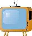 vintage TV set free clipart