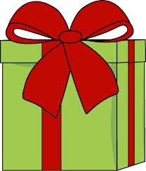 red and green gift box clipart 