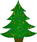 christmas tree with flashing lights clip art