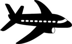 airline silhouette clip art