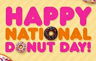 Happy National Donut clipart