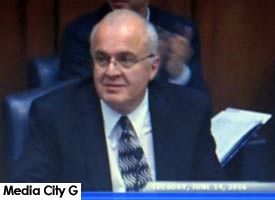 Photo: FLLewis / Media City G -- Ron Davis selected as permanent city manager. Announcement made at Burbank City Council meeting June 14, 2016