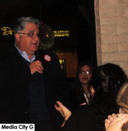 Photo: FLLewis/ Media City G -- State senator-elect for the 25th District, Anthony Portantino endorsed Councilman Bob Frutos for re-election in Burbank December 14, 2016