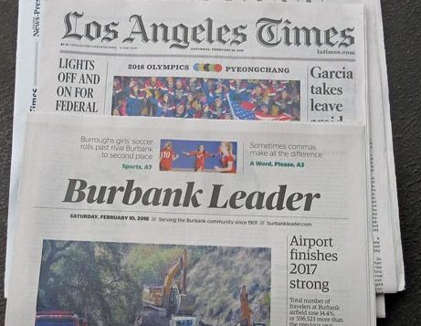 Photo: FLLewis/ Media City G --The Los Angles Times and The Burbank Leader Saturday, February 10, 2018